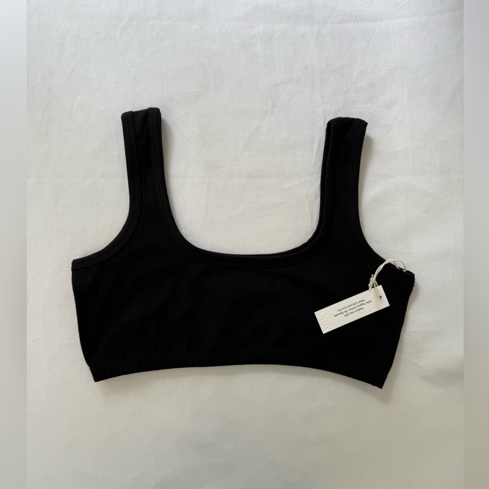 ARQ Wide Strap Bra Organic Black Large